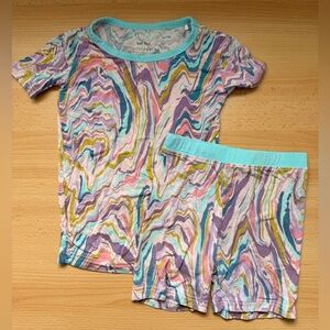 Little Sleepies Pastel Swirl Kids Pajama Set